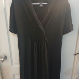 Candy Rain Plus Black Knit Top with Crew Neck